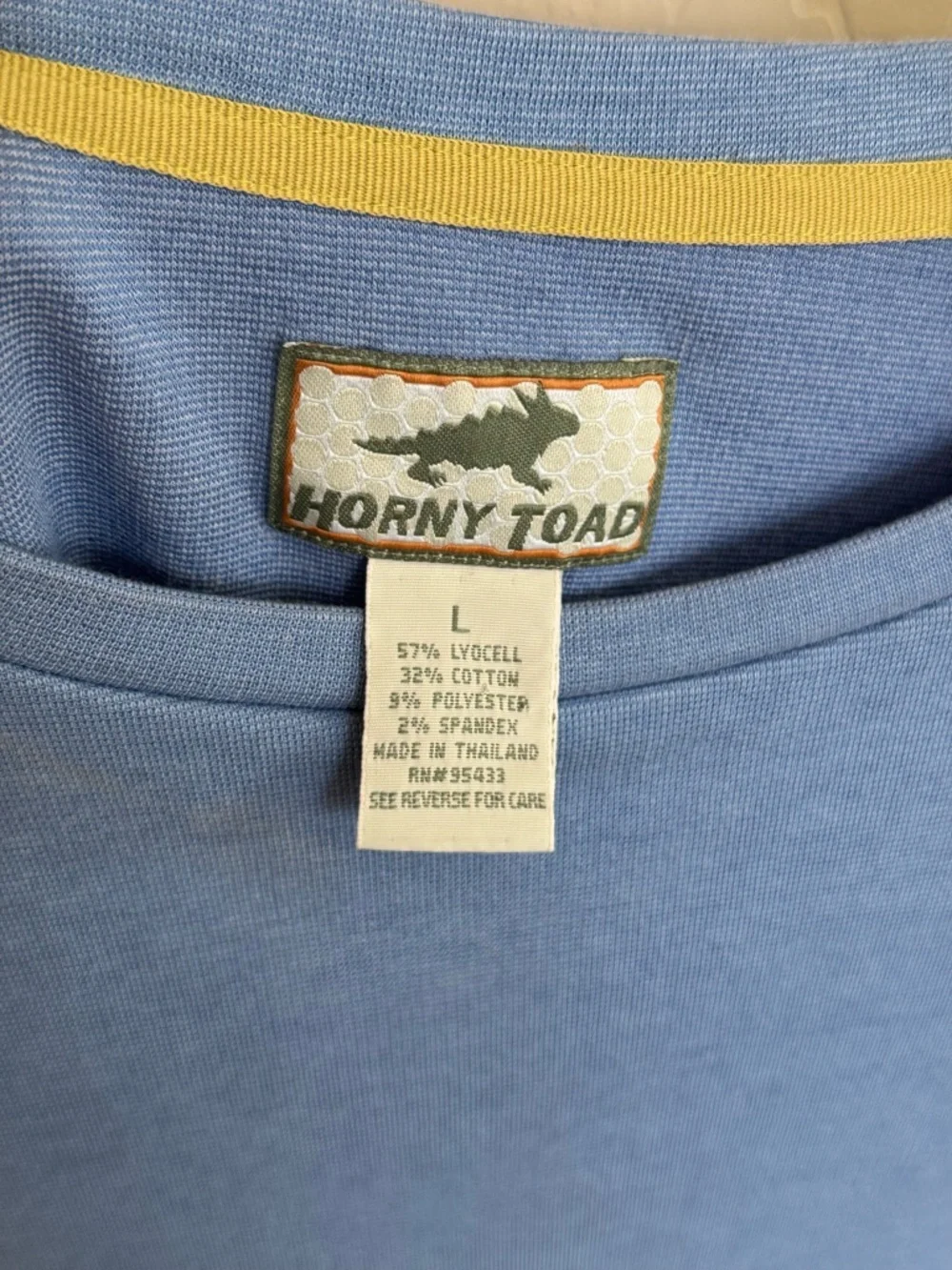 Vintage Horny Toad (Toad&Co) Men's Blue Short Sleeve Shirt Size Large - Picture 2 of 5